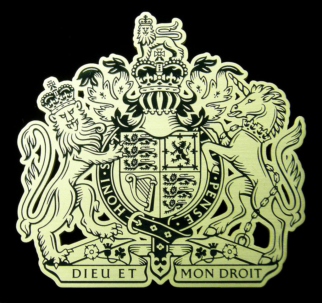 Detailed engraved plaque