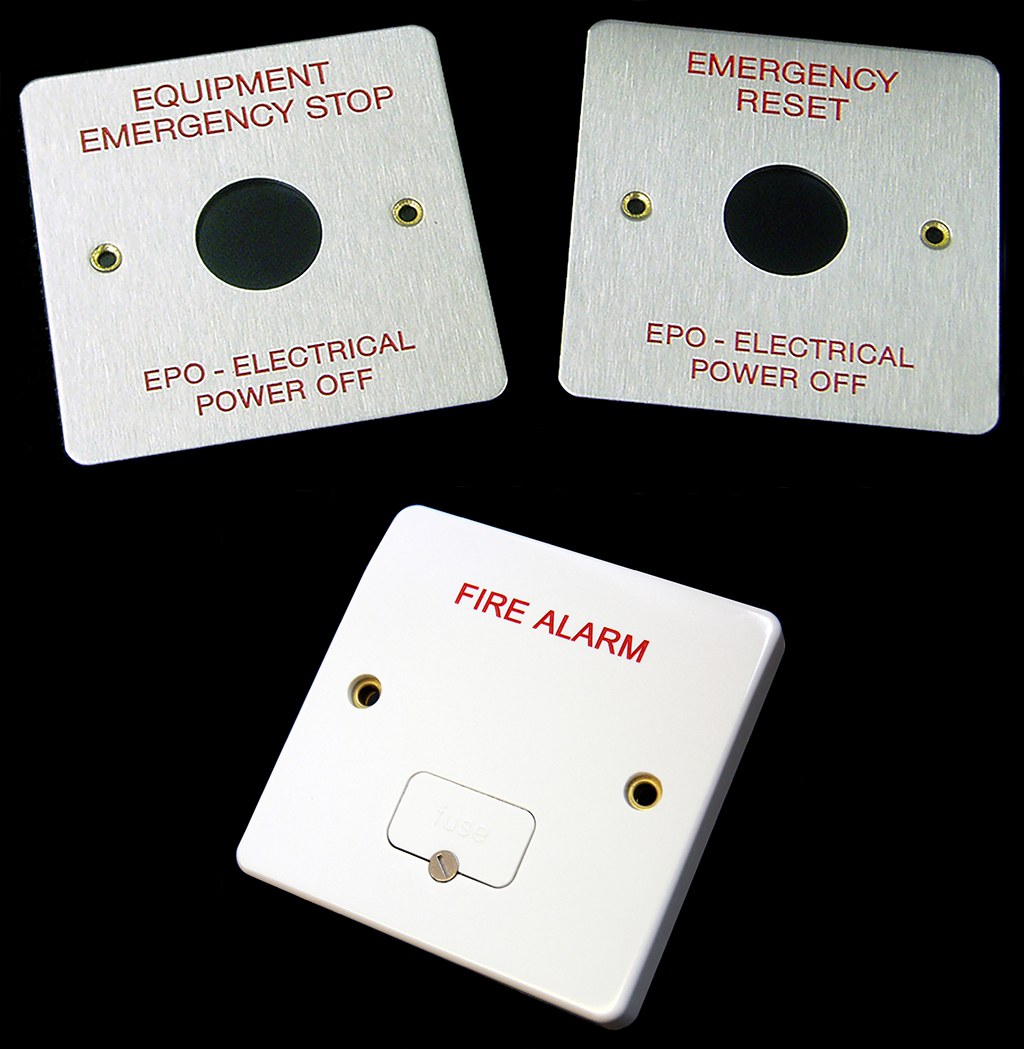 Engraved light switches produced by Furnells