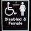 Disabled Braille Plaque